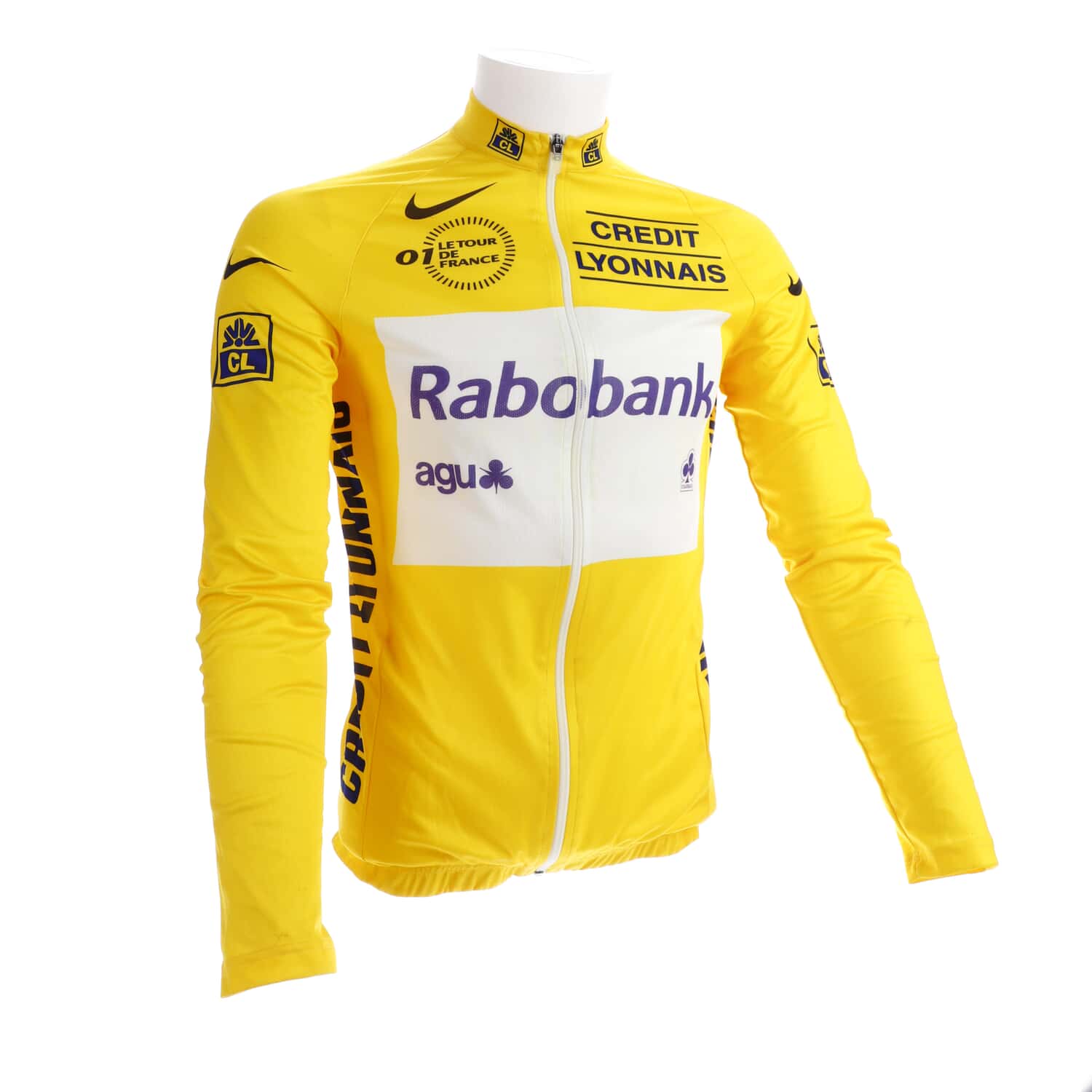 AGU vintage cycling shirt Rabobank Yellow - We Love Sports Shirts